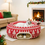 Mizusu Cat Tunnel Bed - 2-in-1 Play & Sleep Hideaway for Cats