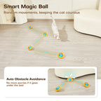 Potaroma Interactive Cat Toys, Fast Rolling Ball in Play Mat, Automatic Motion Activated Moving Ball Hide and Seek Game for Indoor Exercise Kicker #Summervibes #Petlovers