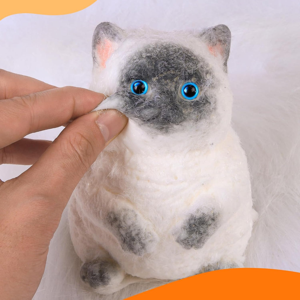 Handmade Squishy Cat – Stress-Relief Desk Toy for Cat Parents