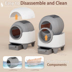Warcat Smart Low-Noise Auto-Cleaning Litter Box 90L Self Cleaning Cat Litter Box App-Controlled via 2.4G Wifi with Smart Sensors, Safety Protection, Easy Maintenance, Easy Setup & Clean #Tiktokshopstockup#Tiktokshopmothersday#Summervibes#Petlovers
