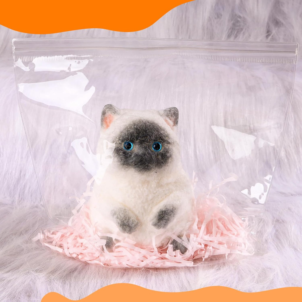 Handmade Squishy Cat – Stress-Relief Desk Toy for Cat Parents