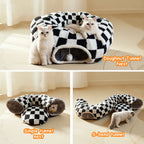 Mizusu Cat Tunnel Bed - 2-in-1 Play & Sleep Hideaway for Cats