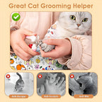 Supetspaw Reusable Cat Grooming Wrap – Washable Self-Adhesive Anti-Scratch Restraint Wrapfor Stress-Free Nail Clipping, Face Cleaning, Medication ， Multifunctional Care& More | Also Great for Makeup or Camera Travel Storage Calming