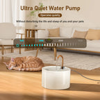 Ceramic Cat Water Fountain — Modern Aesthetic Pet Drinking Fountain