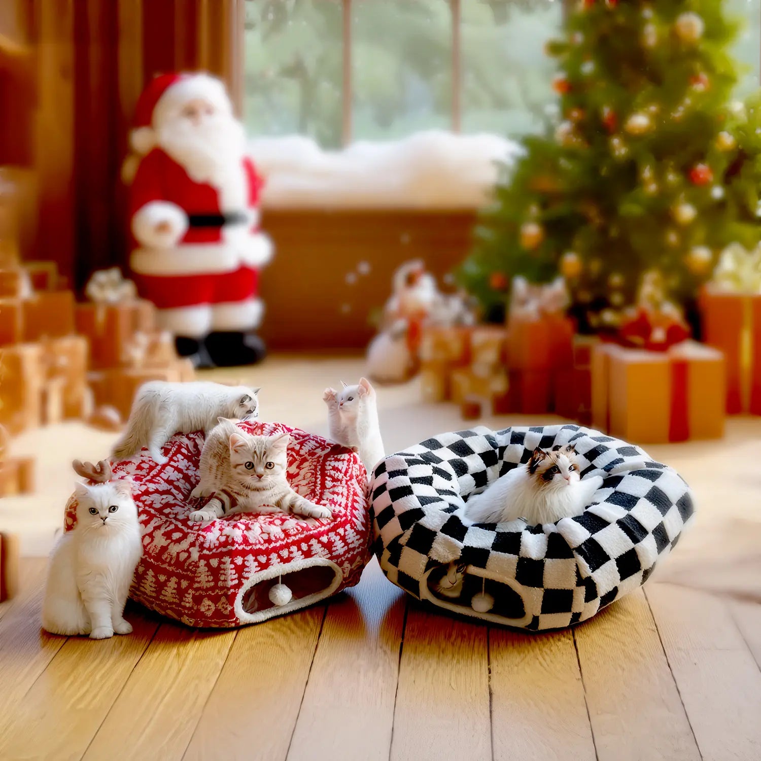 Mizusu Cat Tunnel Bed - 2-in-1 Play & Sleep Hideaway for Cats