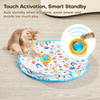 Potaroma Interactive Cat Toys, Fast Rolling Ball in Play Mat, Automatic Motion Activated Moving Ball Hide and Seek Game for Indoor Exercise Kicker #Summervibes #Petlovers