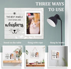 Cat Memorial Gifts for Loss of Cat, Cat Memorial Picture Frame, Cat Loss Sympath