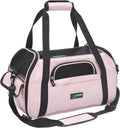 Pink Cat Carrier - Soft-Sided Travel Bag for Cats & Kittens (Up to 15 lbs)