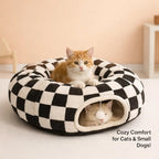 Mizusu Cat Tunnel Bed - 2-in-1 Play & Sleep Hideaway for Cats