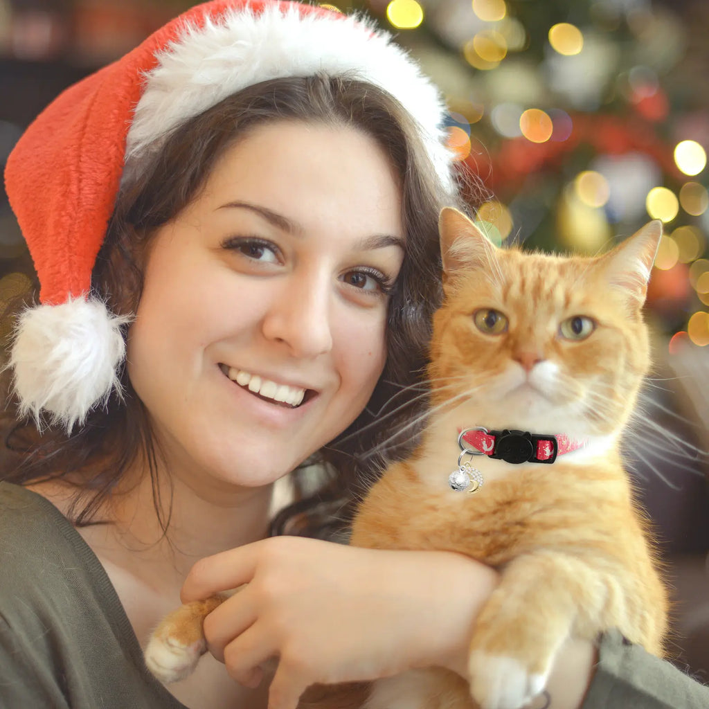 4 PCS Breakaway Cat Collars with Glowing Moon Pendant Adjustable Kitten Collar for Cats Girls Boys Pet Gifts Accessories Leashes Harnesses