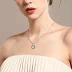 Cat Crystal Necklace – 925 Sterling Silver with Sparkling Stone