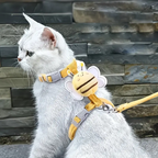 Cat Harness & Leash Set – H-Shape Escape-Proof Walking Gear