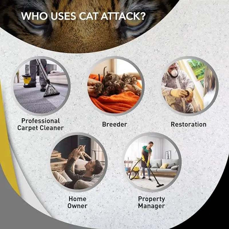 Odorcide Cat Attack - Professional Cat Urine Odor Eliminator Concentrate