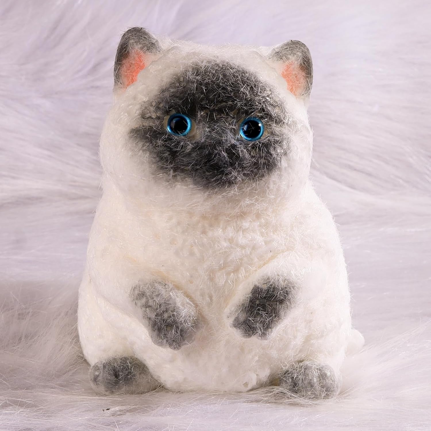 Handmade Squishy Cat – Stress-Relief Desk Toy for Cat Parents