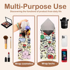 Supetspaw Reusable Cat Grooming Wrap – Washable Self-Adhesive Anti-Scratch Restraint Wrapfor Stress-Free Nail Clipping, Face Cleaning, Medication ， Multifunctional Care& More | Also Great for Makeup or Camera Travel Storage Calming