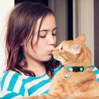 4 PCS Breakaway Cat Collars with Glowing Moon Pendant Adjustable Kitten Collar for Cats Girls Boys Pet Gifts Accessories Leashes Harnesses