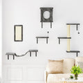 [Dealsforyoudays] 5-Piece Wall Mounted Cat Climbing Set – Soft House, Cat Scratching Board, Cat Tree, Cat Hammock & Cat Juamping Platform,Summervibes