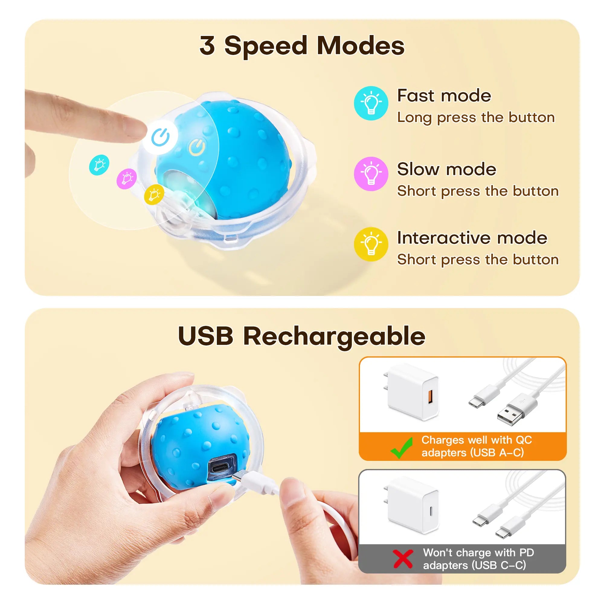 Potaroma Interactive Cat Toys, Fast Rolling Ball in Play Mat, Automatic Motion Activated Moving Ball Hide and Seek Game for Indoor Exercise Kicker #Summervibes #Petlovers