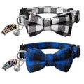2 Pack Small Fish Cat Collars with Bow Tie and Bell,Personalized Breakaway Kitten Collar for Girl Boy Cats,Adjustable 7-12Inch,Cute for Kitty Kitten Adult Cats,Pet Supplies,Stuff,Accessories